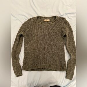 Hollister green sweater xs